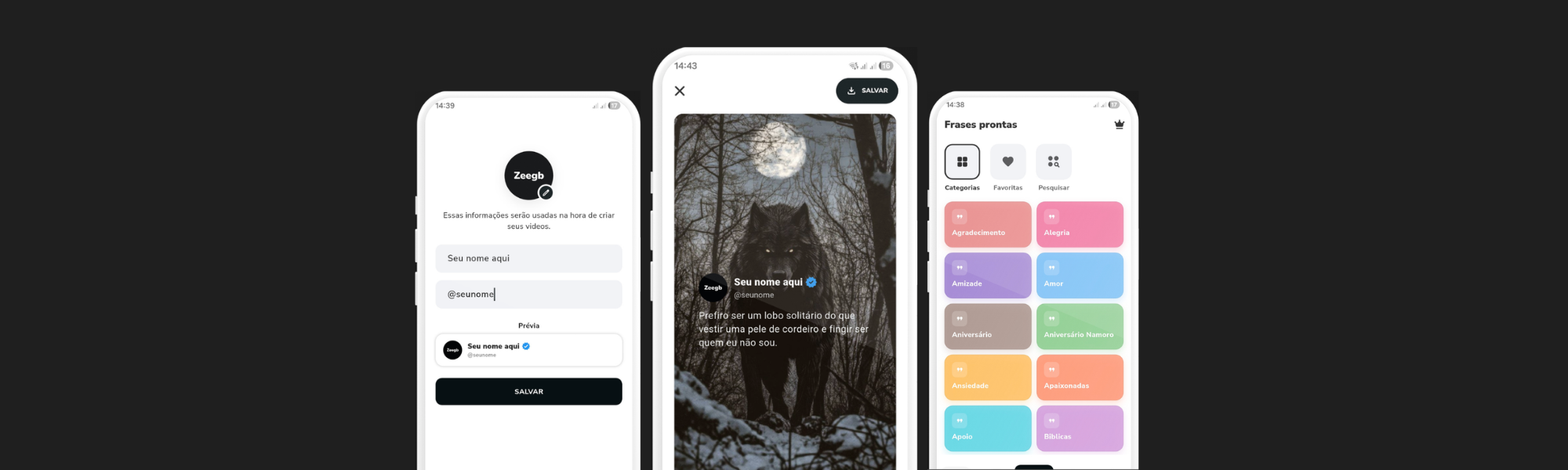 Quotes and Video Maker Editor project preview